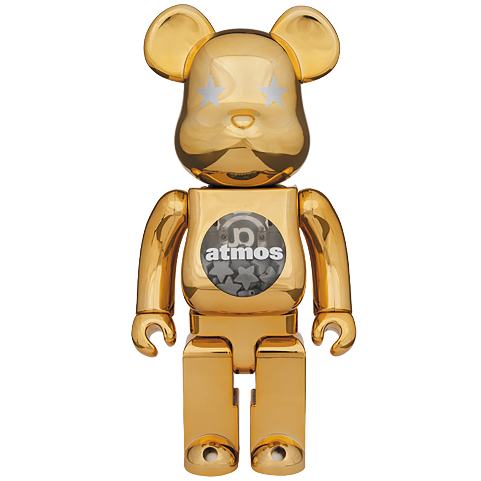 BE@RBRICK atmos GOLD CHROME 100％ & 400％