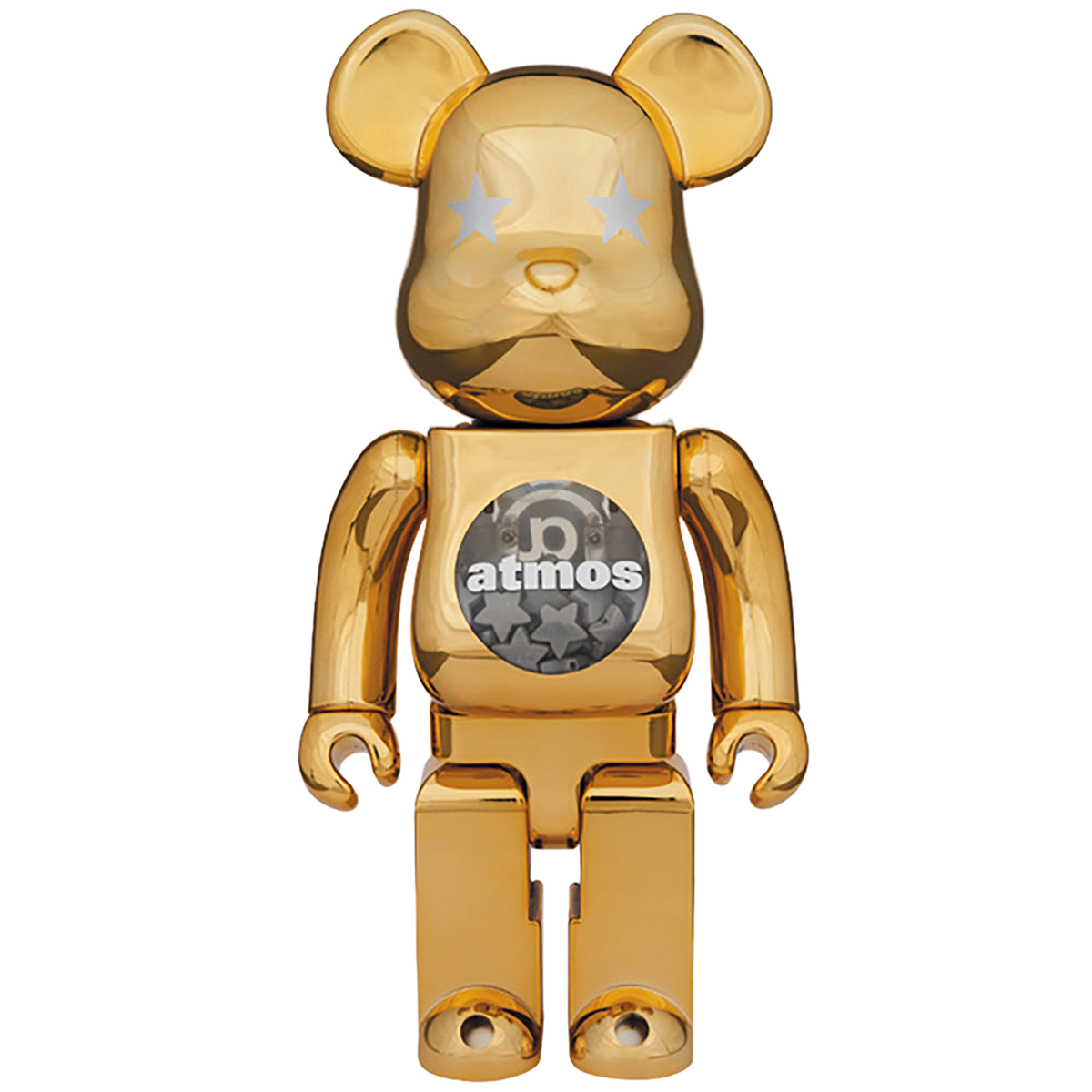 BE@RBRICK atmos GOLD CHROME 100％ & 400％