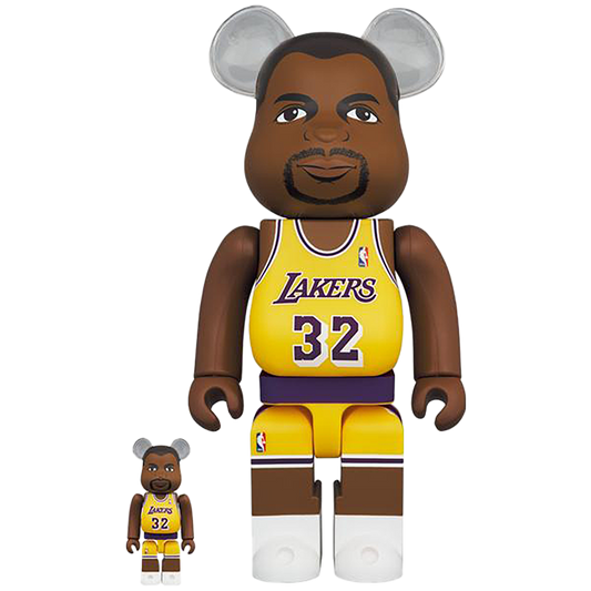 BE@RBRICK 魔术师约翰逊（洛杉矶湖人队）100% & 400%