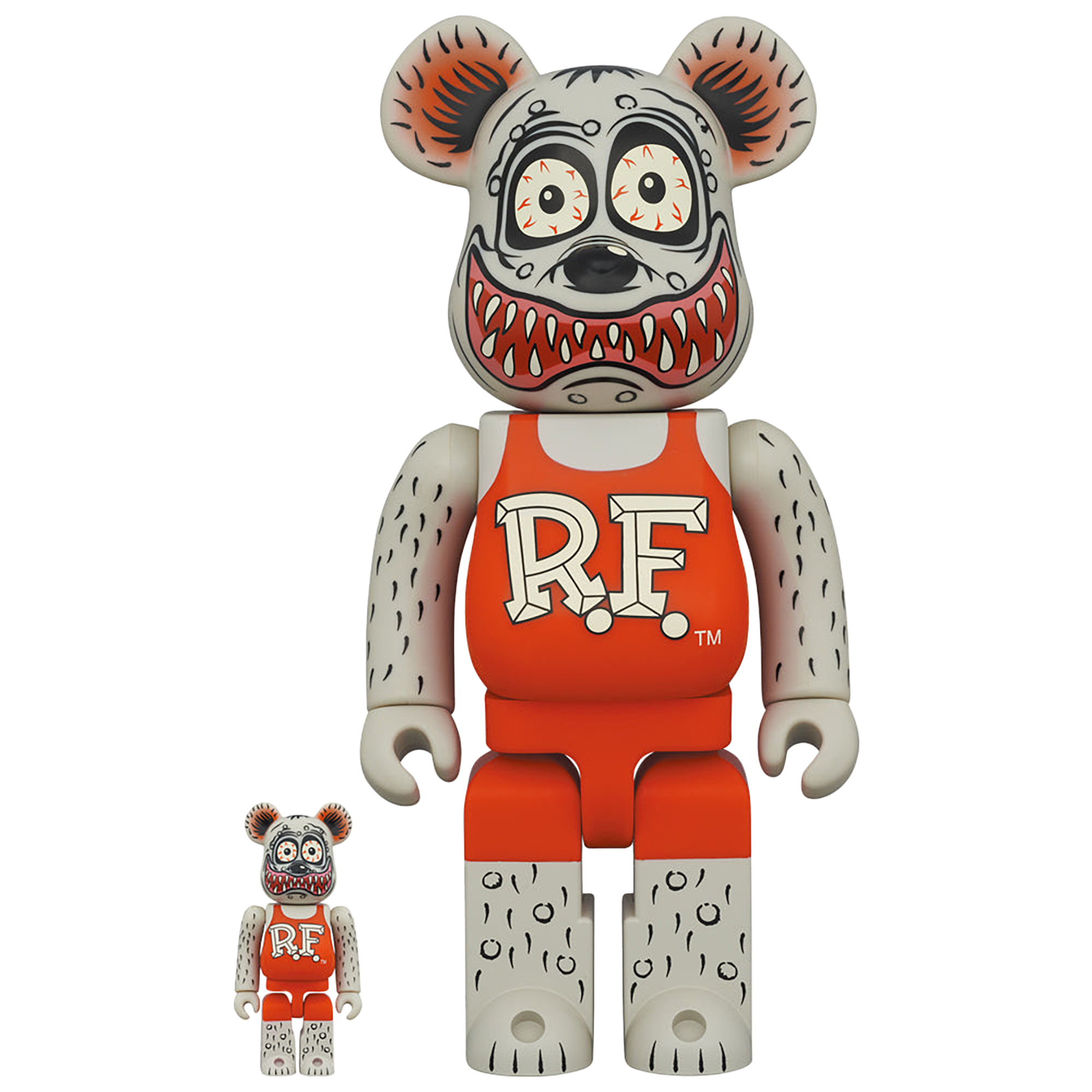 BE@RBRICK RAT FINK GRAY Ver.100％ & 400％
