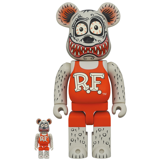 BE@RBRICK 老鼠芬克灰色 Ver.100% & 400%