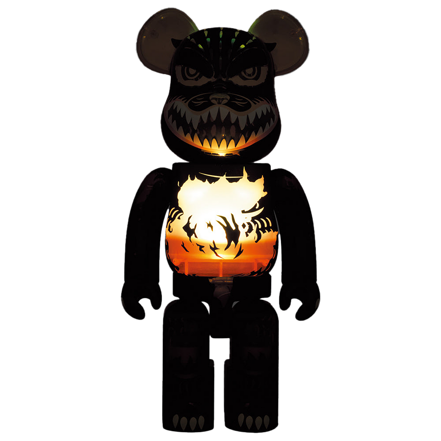 BE@RBRICK Godzilla VS Destoroyah Godzilla (Meltdown: Clear Yellow Ver.) 400％