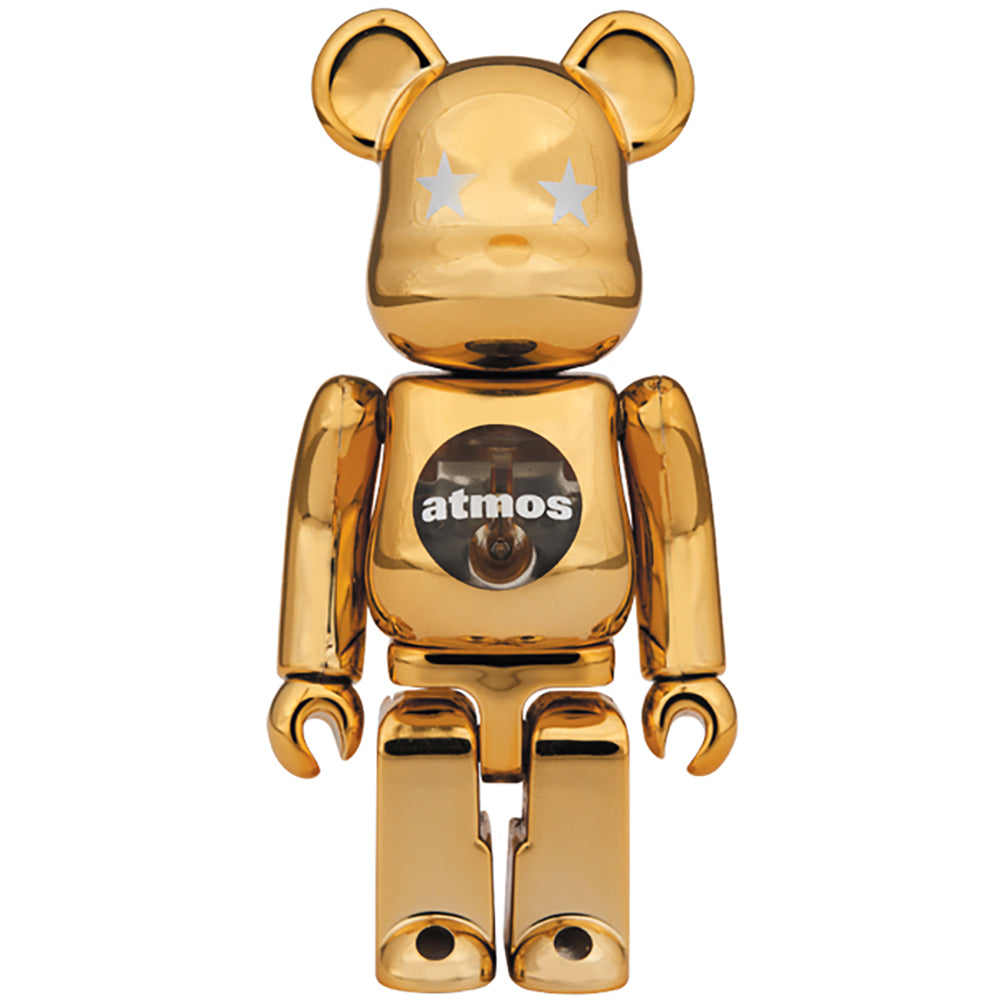 BE@RBRICK atmos GOLD CHROME 100％ & 400％_1