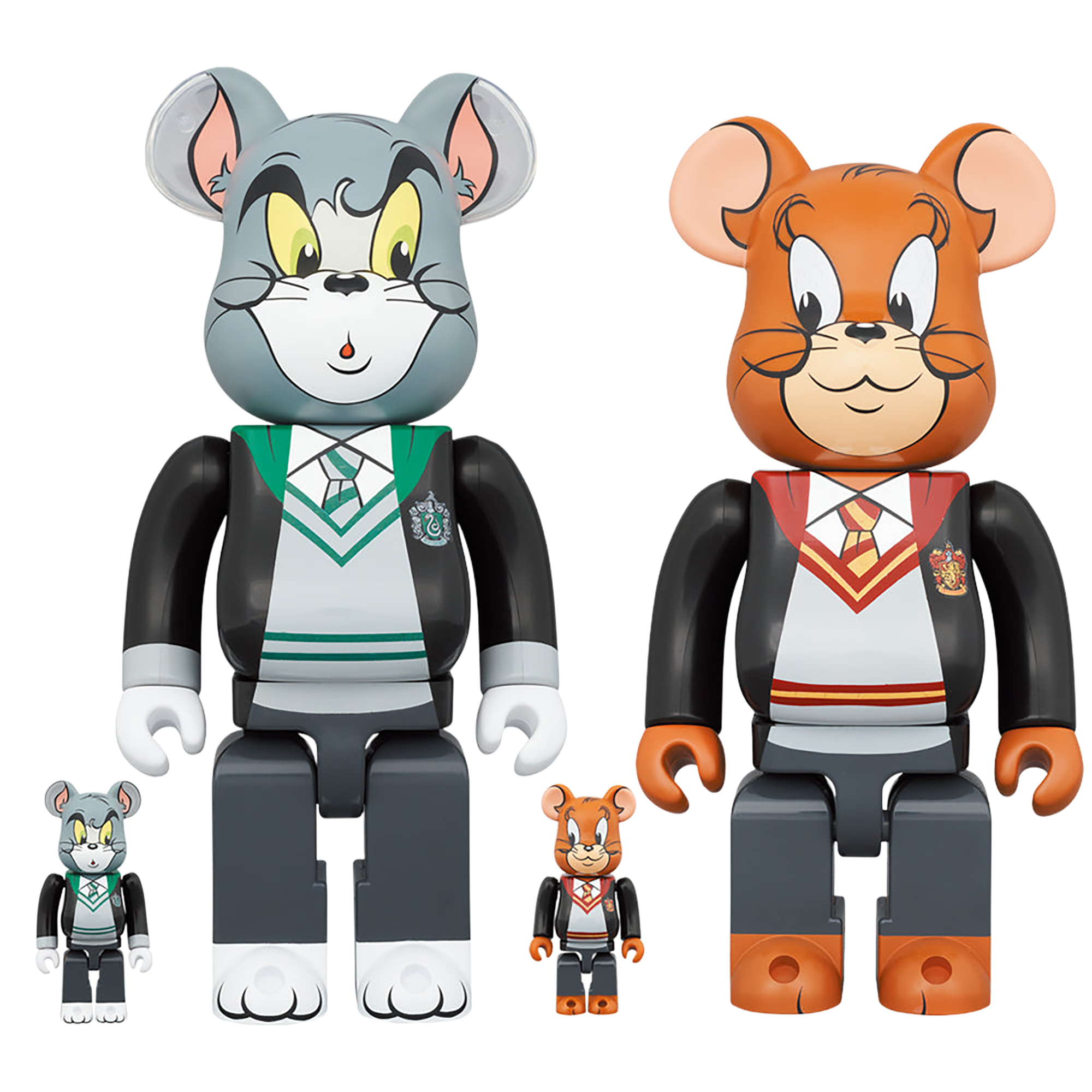 BE@RBRICK TOM AND JERRY in Hogwarts House Robes 100％ & 400％《2023年8月発売・発送予定 受注期間は2月10日まで》