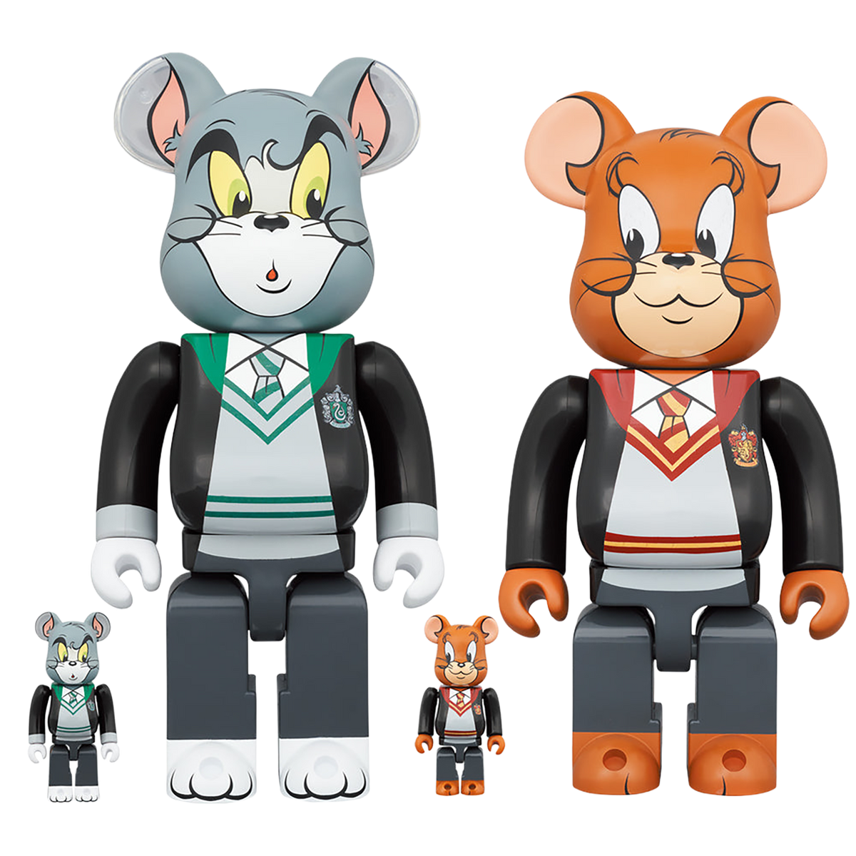 BE@RBRICK TOM AND JERRY in Hogwarts House Robes 100％ & 400％《2023年8月発売・発送予定 受注期間は2月10日まで》