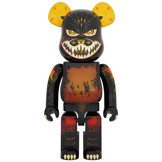BE@RBRICK ゴジラ VS デストロイア版ゴジラ (メルトダウン：クリアイエローVer.) 1000％《2023年9月発売・発送予定 受注期間は3月10日まで》