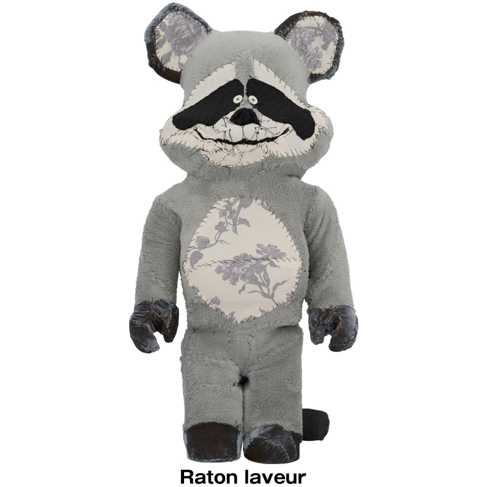 #012 BE@RBRICK Anne Valerie Dupond ONE OF KIND BE@RBRICK 1000% Raton laveur《彩票商品预定于 2025 年 12 月发货 彩票期间至 12 月 14 日》