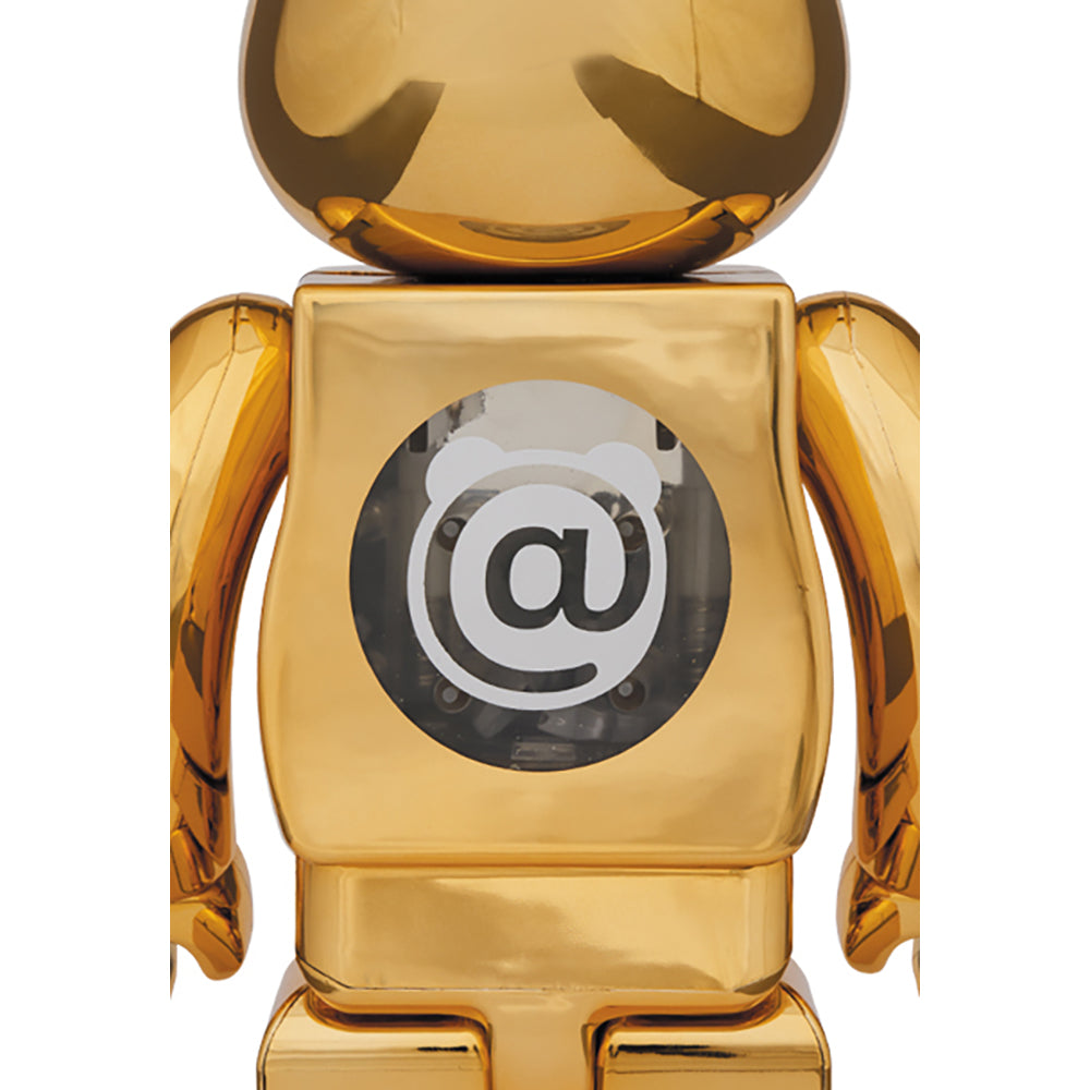 BE@RBRICK atmos GOLD CHROME 100％ & 400％_3