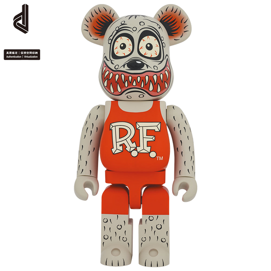 BE@RBRICK 老鼠芬克灰色 Ver.1000%