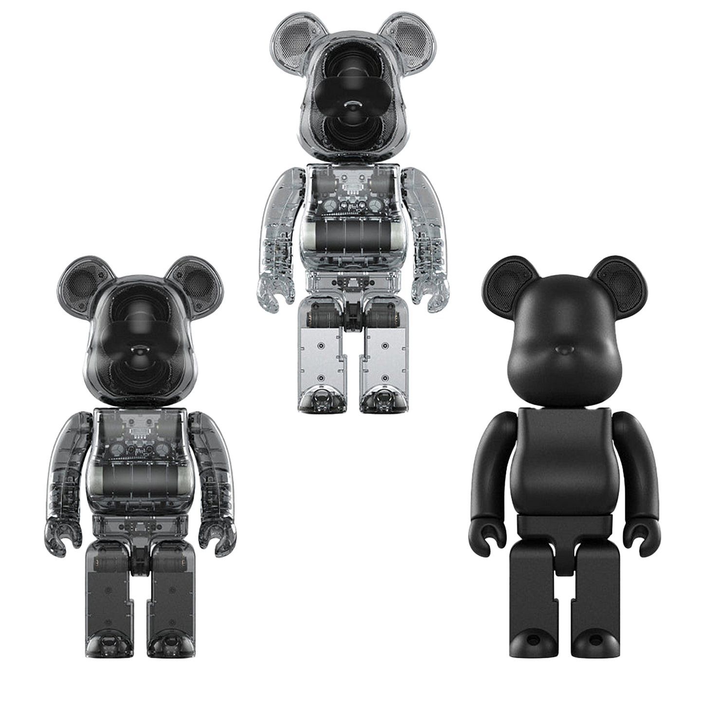 BE@RBRICK AUDIO 400% Portable Bluetooth(R) Speaker CLEAR／SMOKE／BLACK