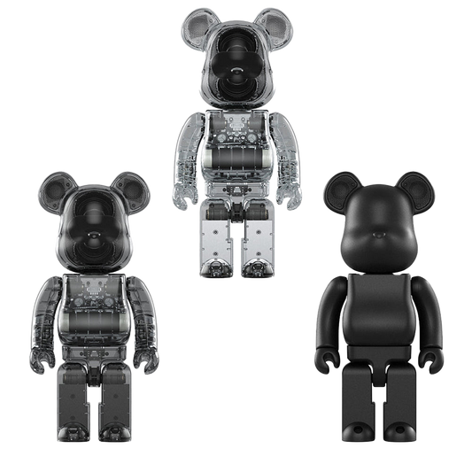 BE@RBRICK AUDIO 400% 便携式蓝牙(R) 扬声器透明/烟色/黑色