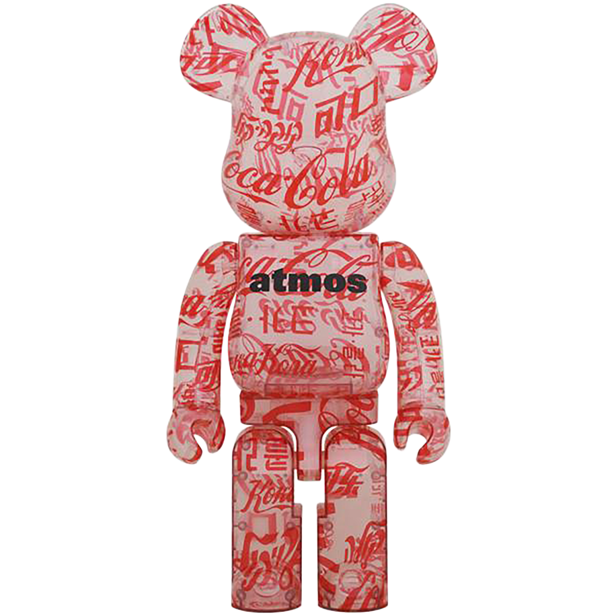 BE@RBRICK atmos × Coca-Cola 1000％ CLEAR BODY