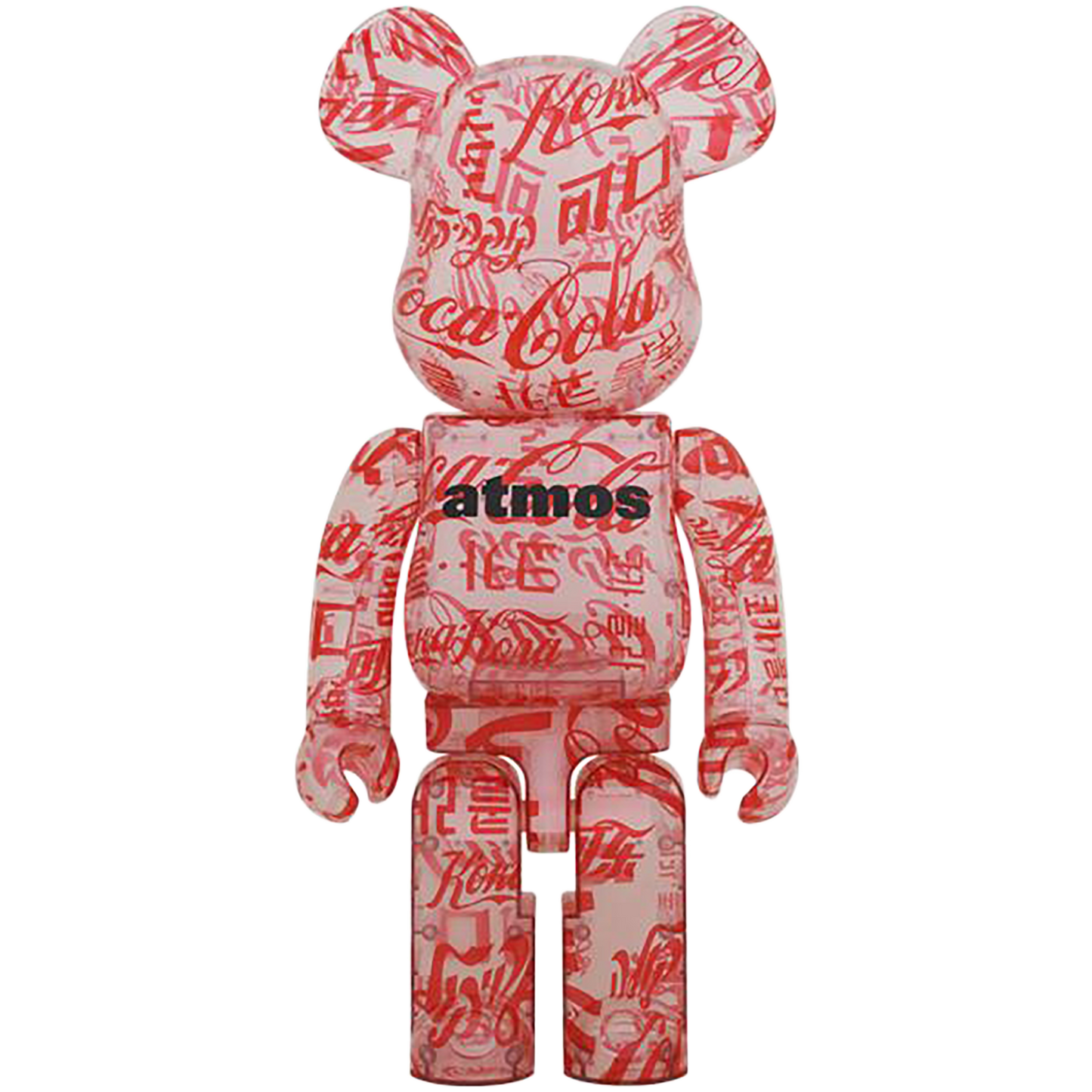 BE@RBRICK atmos × Coca-Cola 1000％ CLEAR BODY