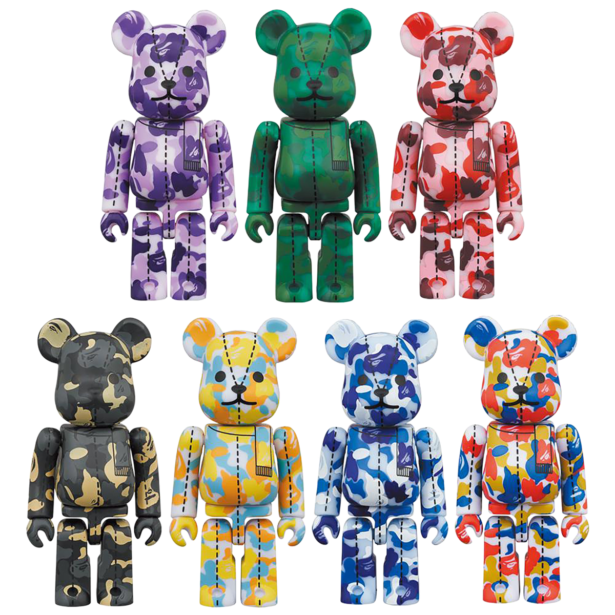 A BATHING APE(R) 28TH ANNIVERSARY BE@RBRICK BAPE CAMO #4