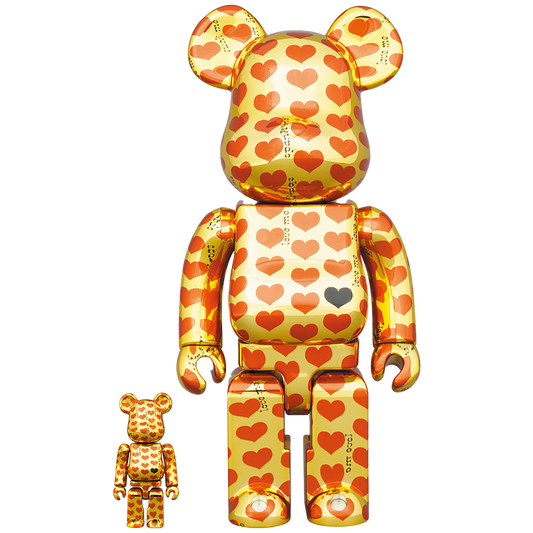 BE@RBRICK Gold Heart 100％ & 400％