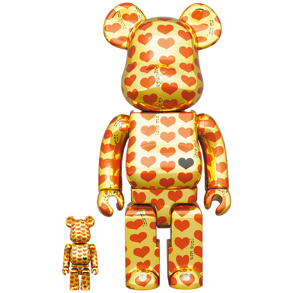 MEDICOM TOY - BE@RBRICK Gold Heart 100％ & 400％ BE@RBRICK Gold Heart 100％ & 400％ | MEDICOM TOY OFFICIAL STORE
