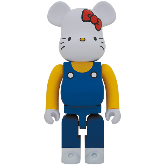 BE@RBRICK HELLO KITTY (blue overalls version) 1000％