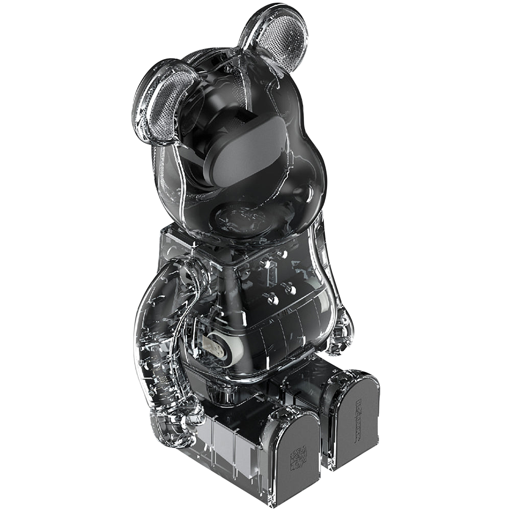 BE@RBRICK AUDIO 400% Portable Bluetooth(R) Speaker CLEAR／SMOKE／BLACK