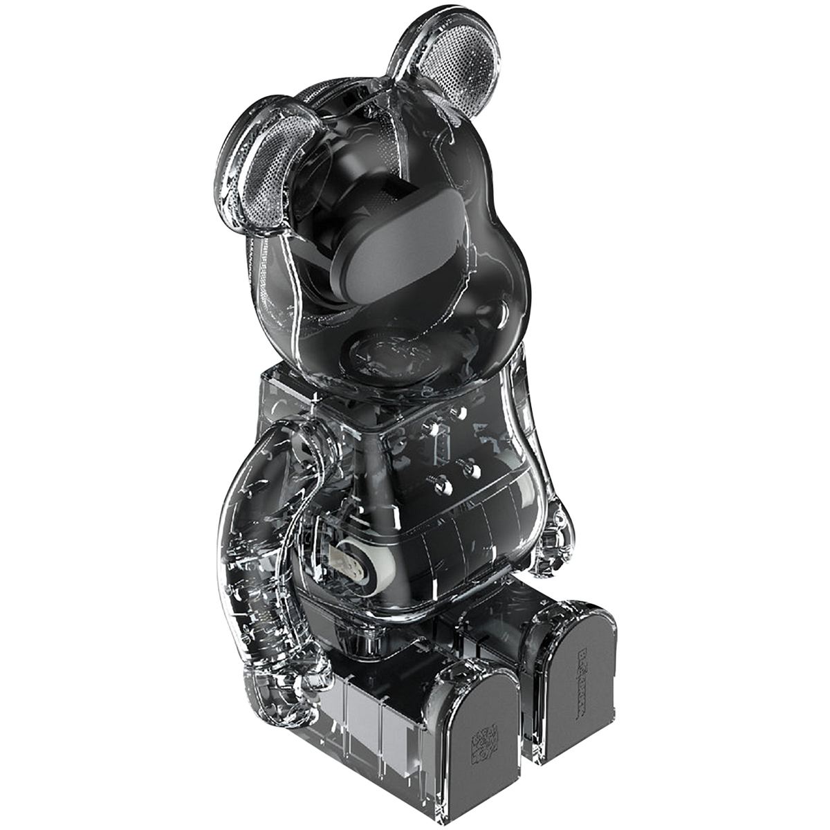 BE@RBRICK AUDIO 400% Portable Bluetooth(R) Speaker CLEAR／SMOKE／BLACK