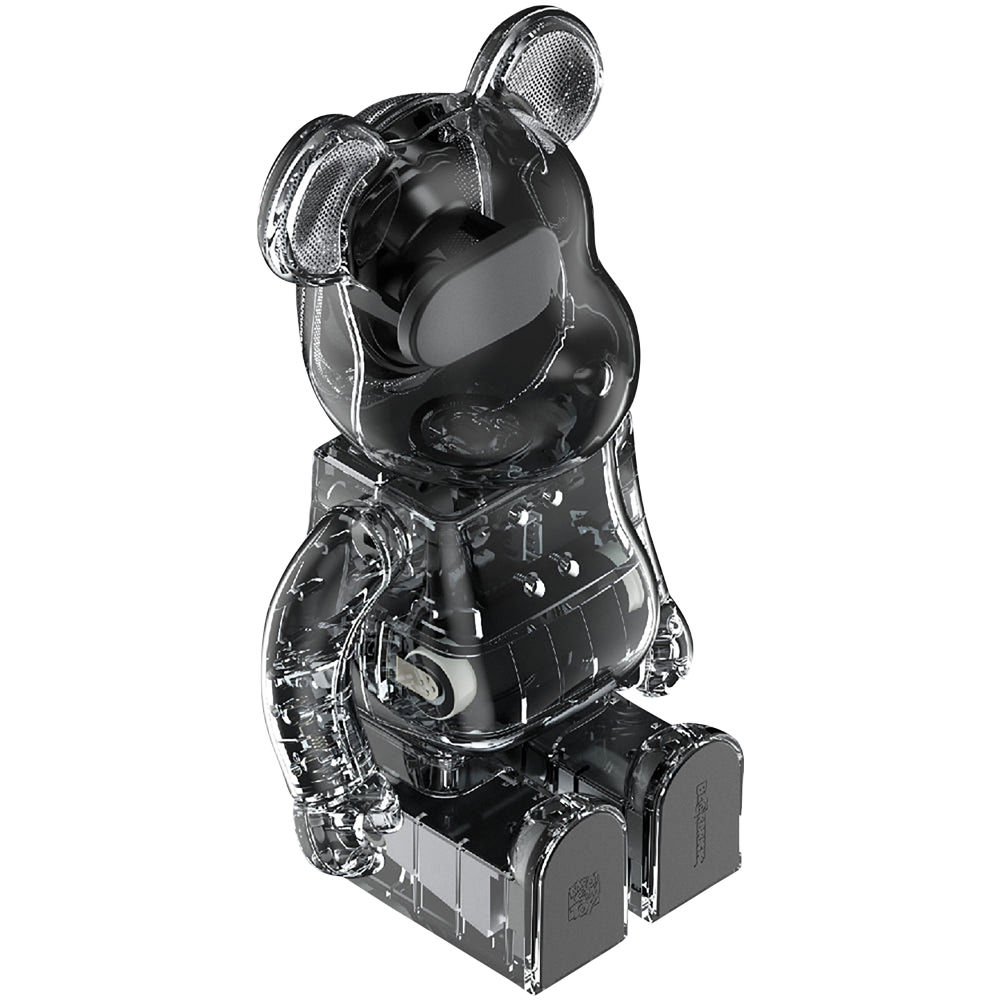 BE@RBRICK AUDIO 400% Portable Bluetooth(R) Speaker CLEAR／SMOKE／BLACK
