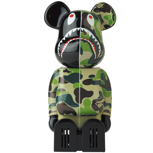 smartin BE@RBRICK ABC 迷彩鲨鱼