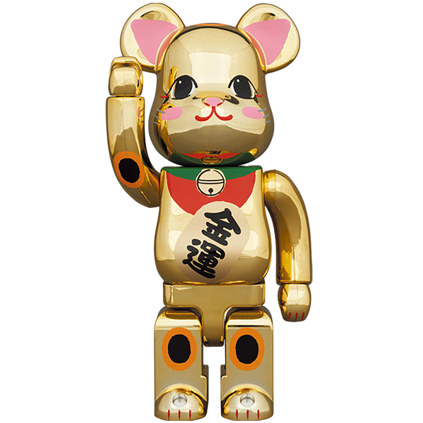 BE@RBRICK Maneki Neko Gold Fortune Gold Plating 2 400%