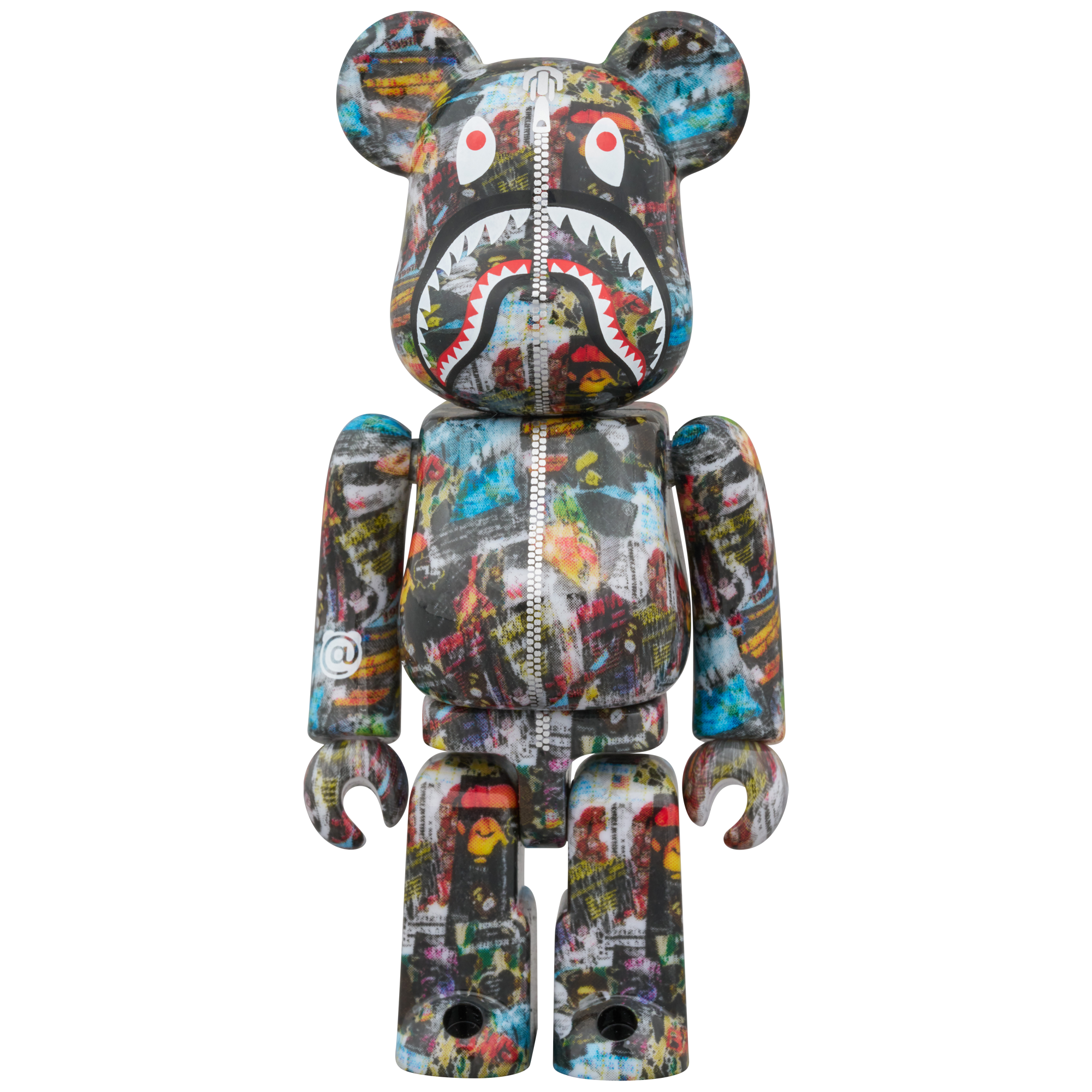 BE@RBRICK BAPE(R) LEGACY CAMO SHARK GRAY／RED／NAVY 100％ & 400％ 3 PCS SET
