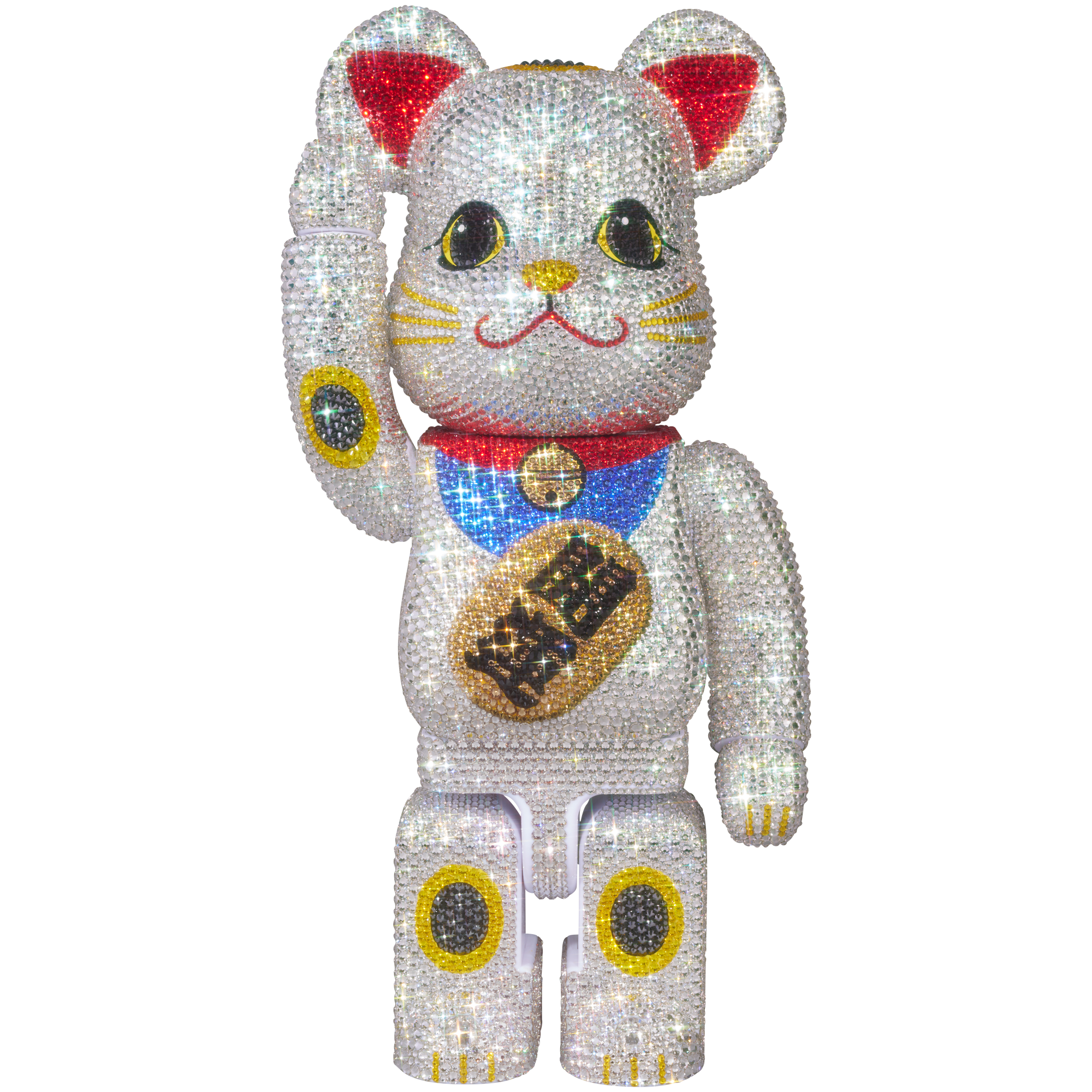 BE@RBRICK CRYSTAL DECORATE Maneki Neko Good luck 400％