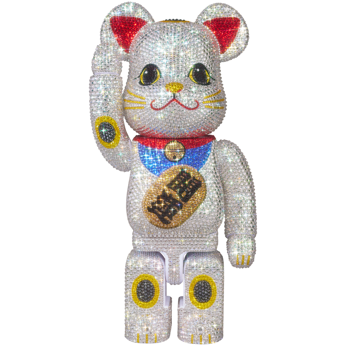 BE@RBRICK CRYSTAL DECORATE Maneki Neko Good luck 400％