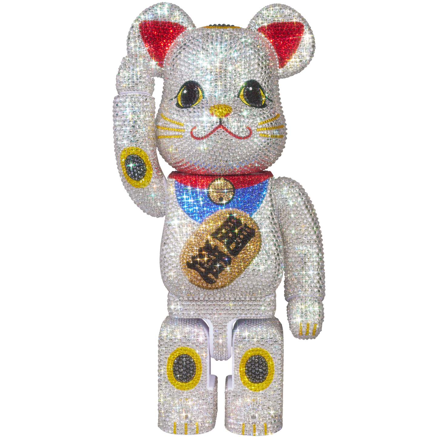 BE@RBRICK CRYSTAL DECORATE Maneki Neko Good luck 400％