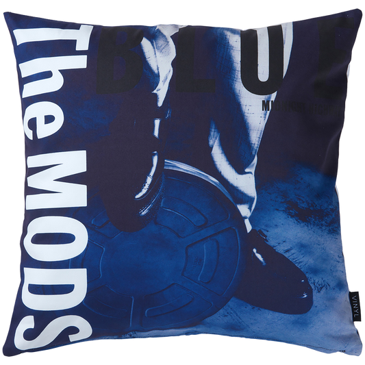 VINYL “THE MODS” CUSHION BLUE《《Planned to be shipped in late January 2022》