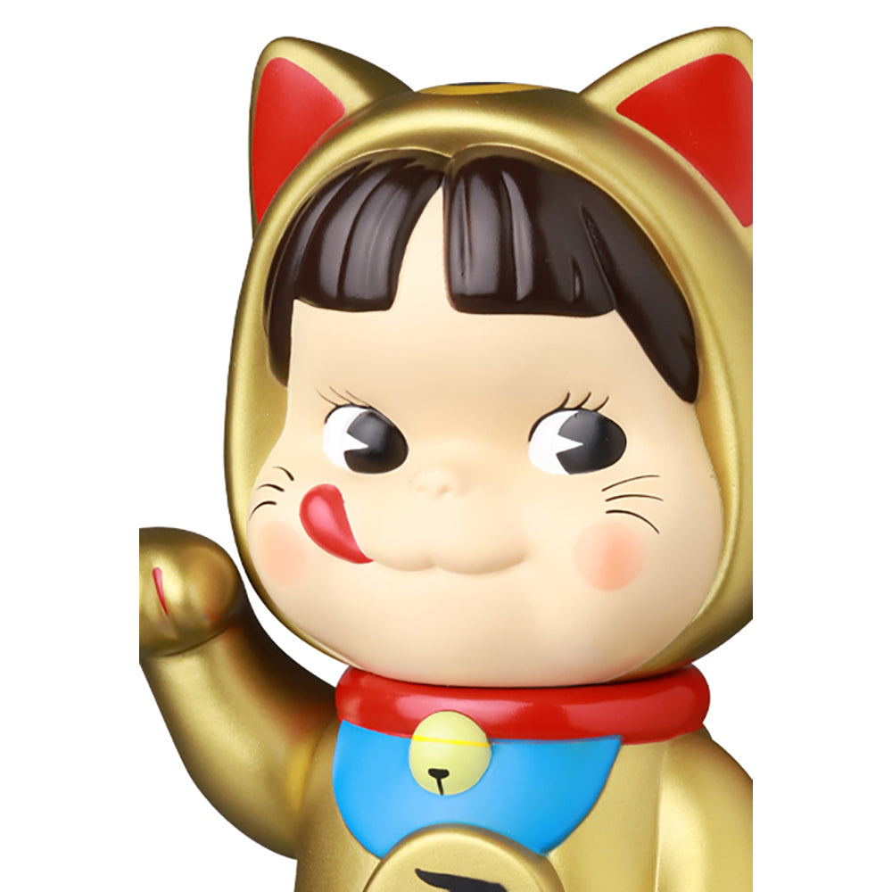 不二家ソフビコレクション 招き猫ペコちゃん（金塗装）_2