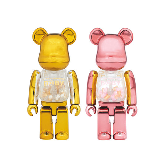 MY FIRST BE@RBRICK GOLD & SILVER Ver.／PINK & GOLD Ver. 100％_0
