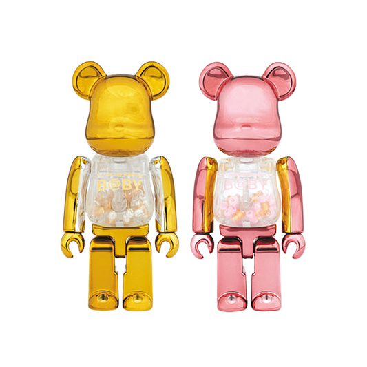 MY FIRST BE@RBRICK GOLD & SILVER Ver. / PINK & GOLD Ver. 100%