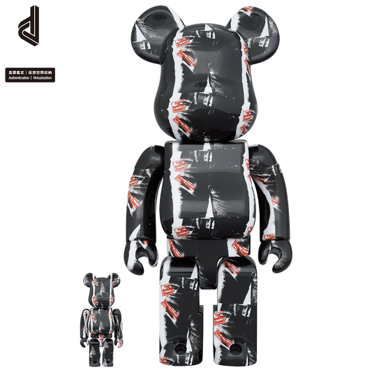 BE@RBRICK 安迪·沃霍尔 × 滚石乐队“粘手指”100% 和 400%