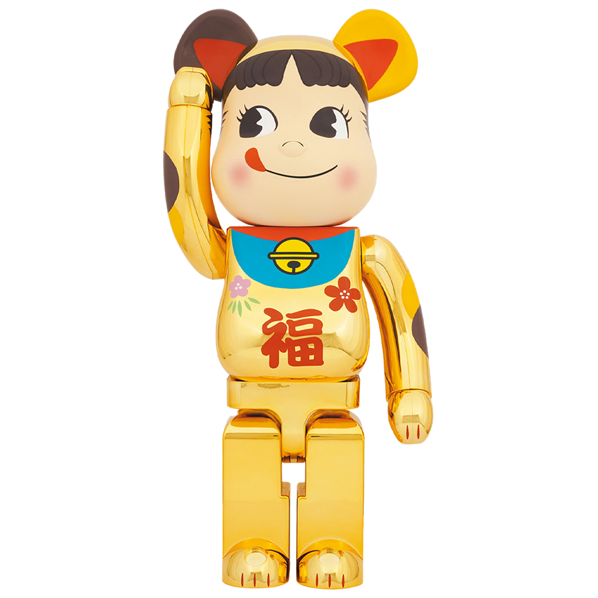 BE@RBRICK Manekineko Peko-chan Gold Plated 1000％