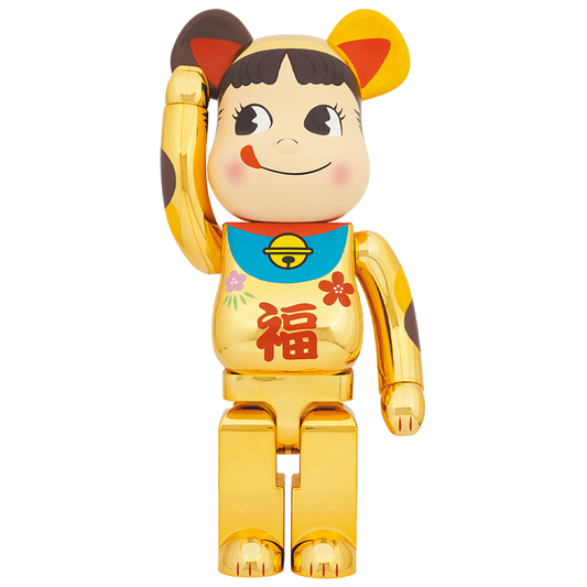 BE@RBRICK 招财猫 Peko-chan 幸运镀金 1000%