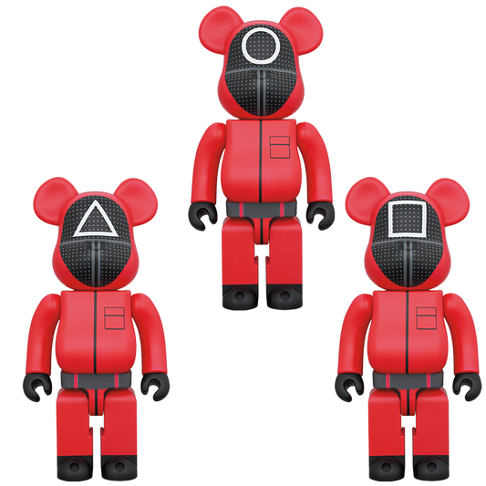 BE@RBRICK SQUID GAME(乌贼游戏)GUARD“○/△/□”100%&400%