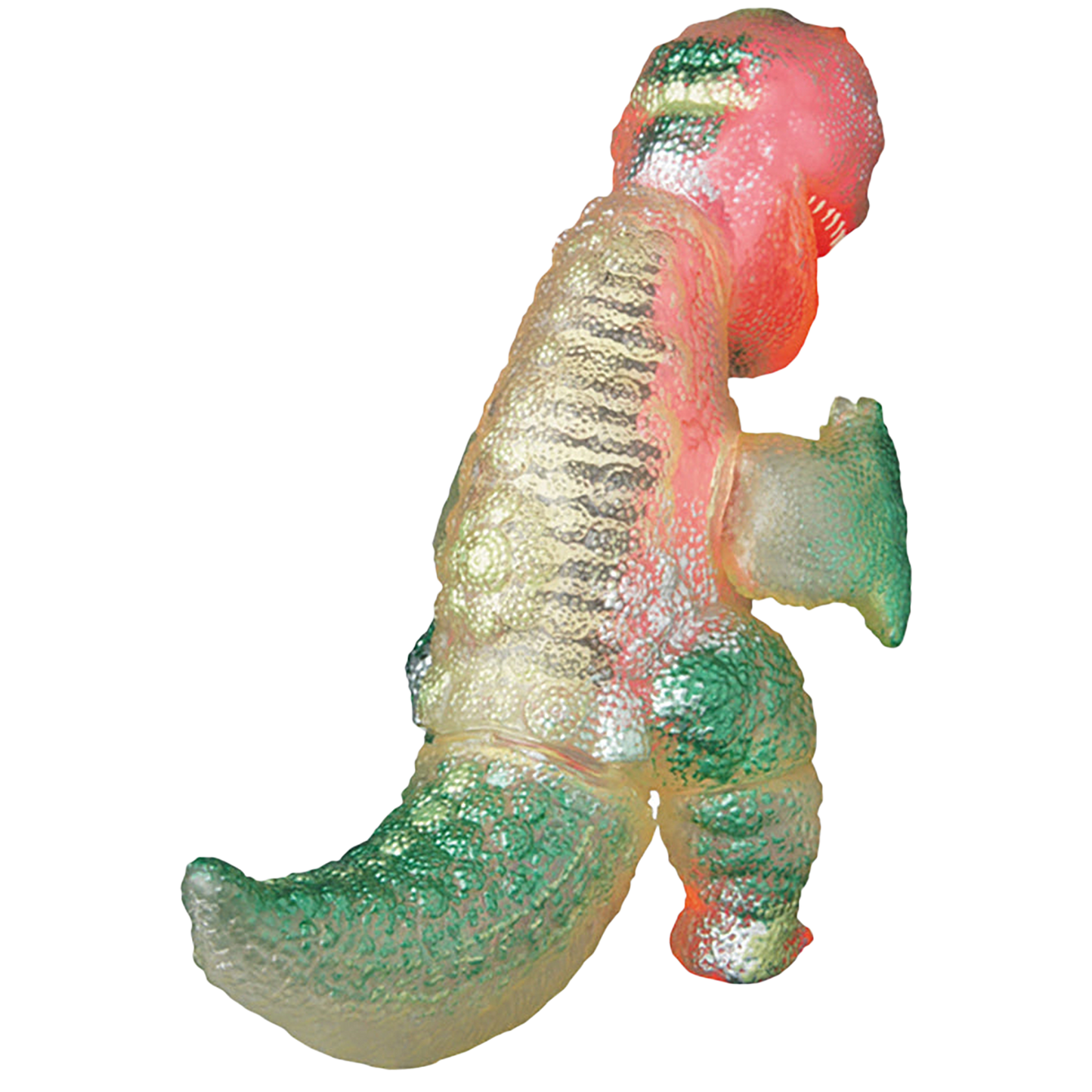 透明ゴガメジラー（ピンク蓄光の内蔵パーツ入り）