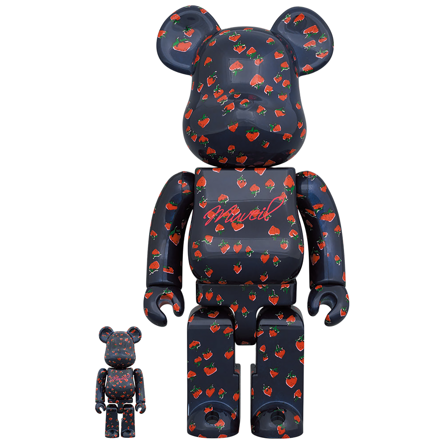 BE@RBRICK MUVEIL “草莓图案”100% & 400%