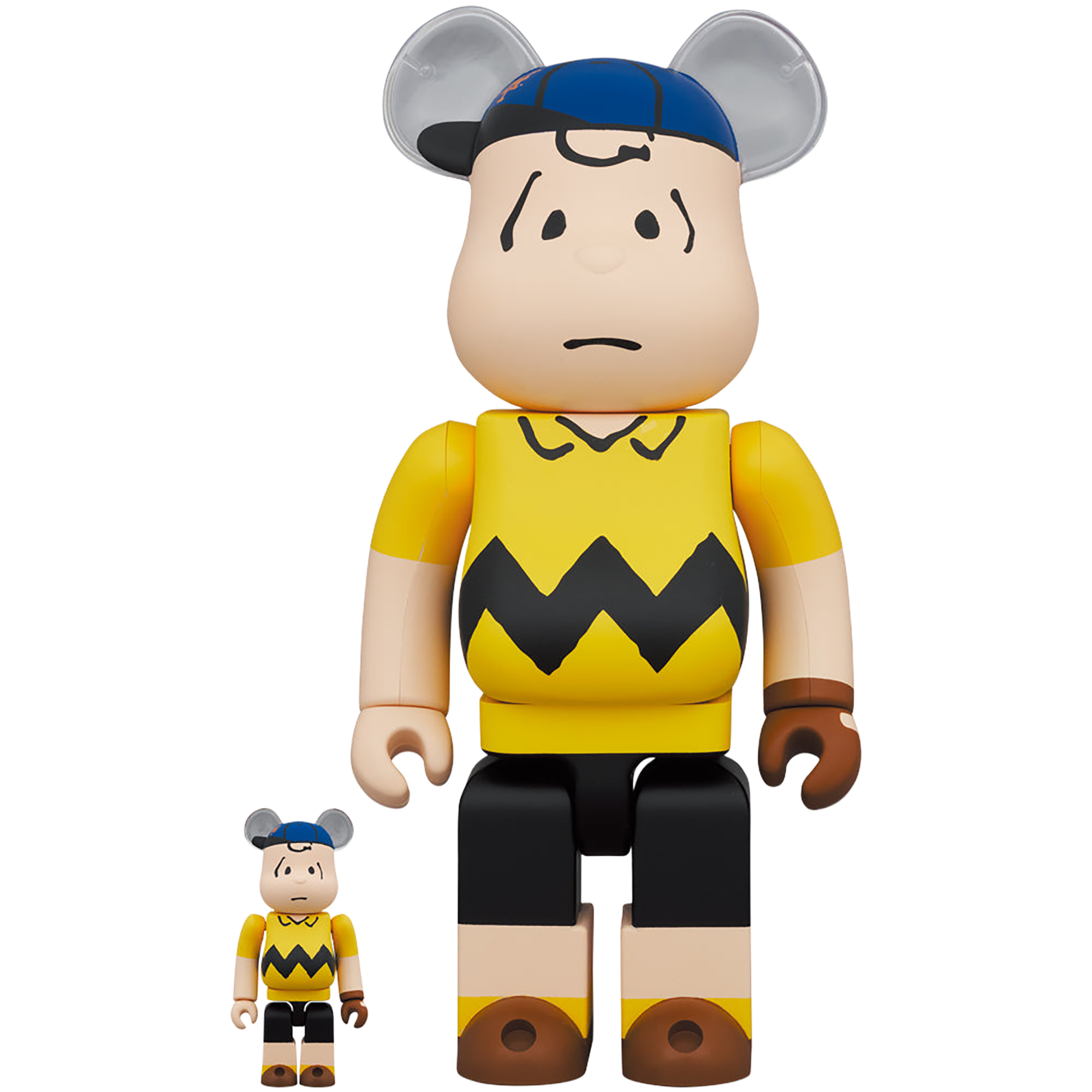 MLB × PEANUTS BE@RBRICK Charlie Brown (NEW YORK METS) 100％ & 400％《2023年11月発売・発送予定 受注期間は6月10日まで》