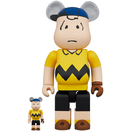 MLB × PEANUTS BE@RBRICK Charlie Brown (NEW YORK METS) 100％ & 400％《2023年11月発売・発送予定 受注期間は6月10日まで》