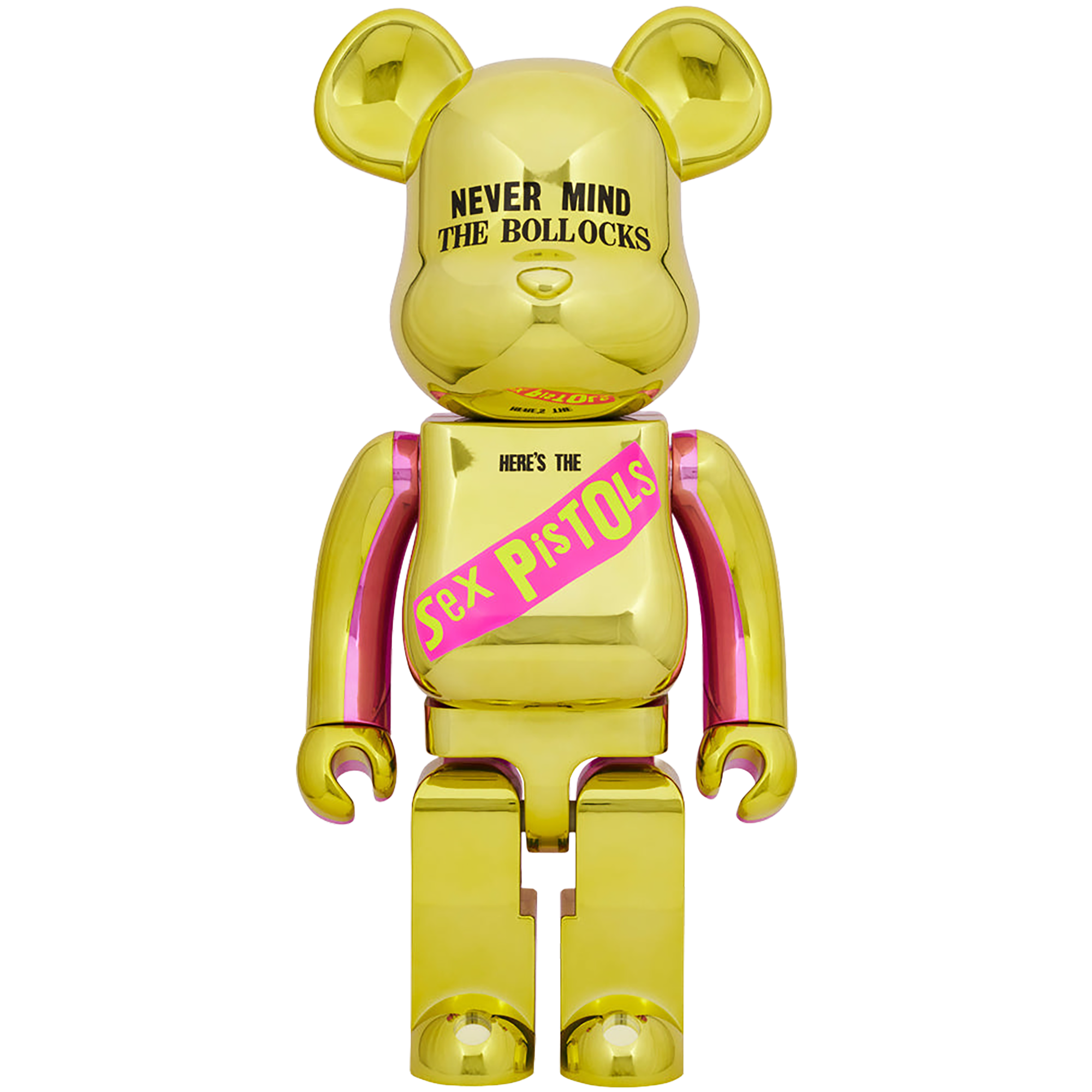 BE@RBRICK Sex Pistols "NEVER MIND THE BOLLOCKS" Chrome Ver. 1000％
