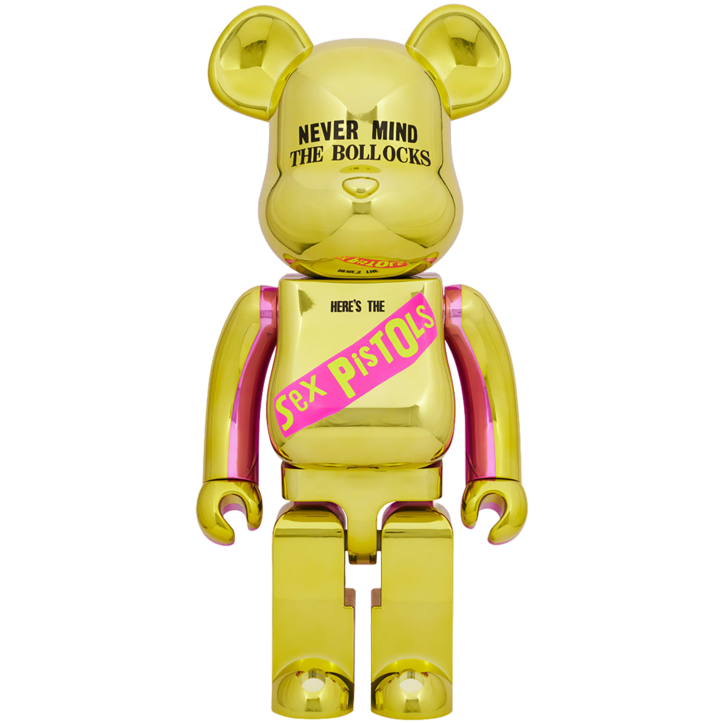 BE@RBRICK Sex Pistols "NEVER MIND THE BOLLOCKS" Chrome Ver. 1000％

