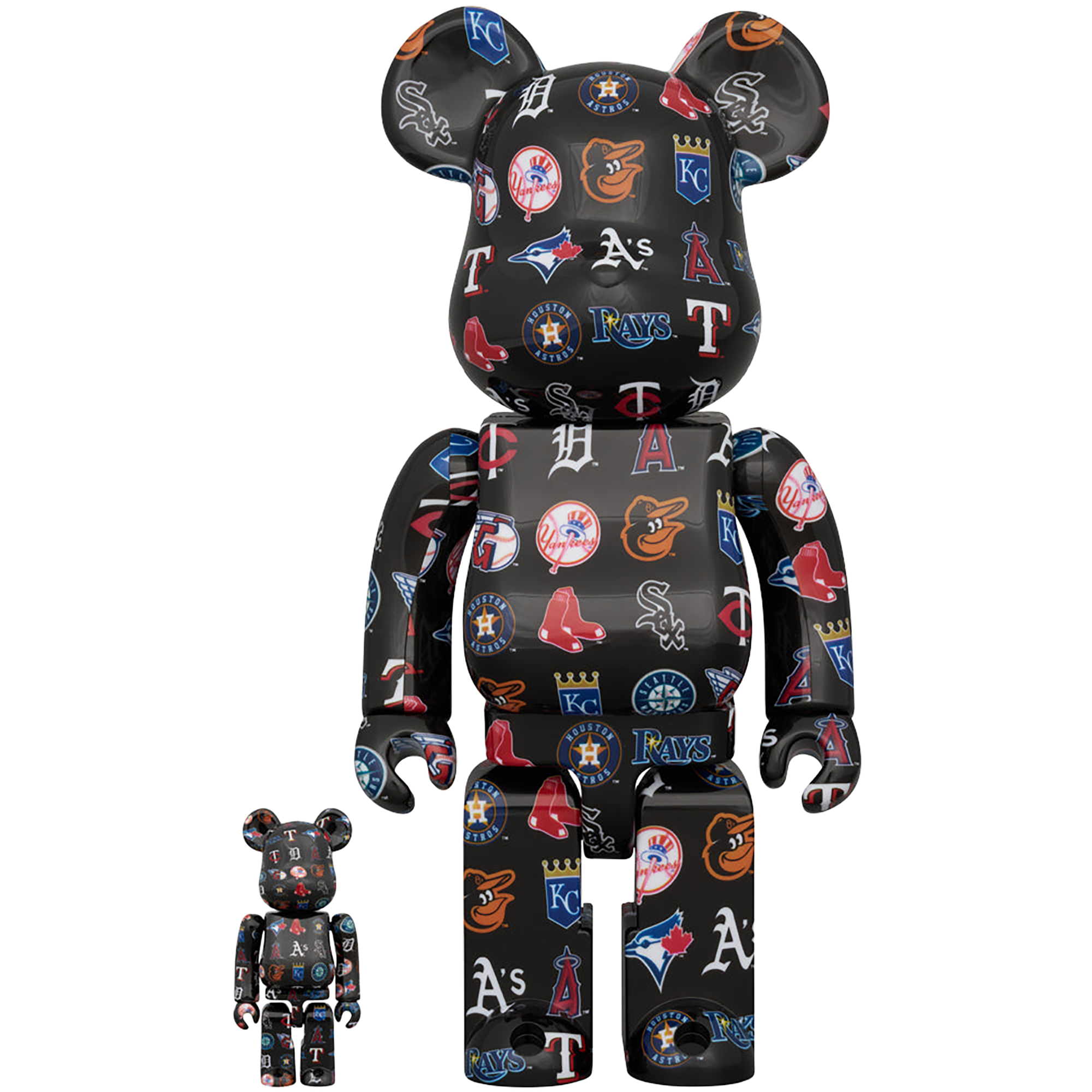 BE@RBRICK AMERICAN LEAGUE(TM) BLACK Ver. 100％ & 400％