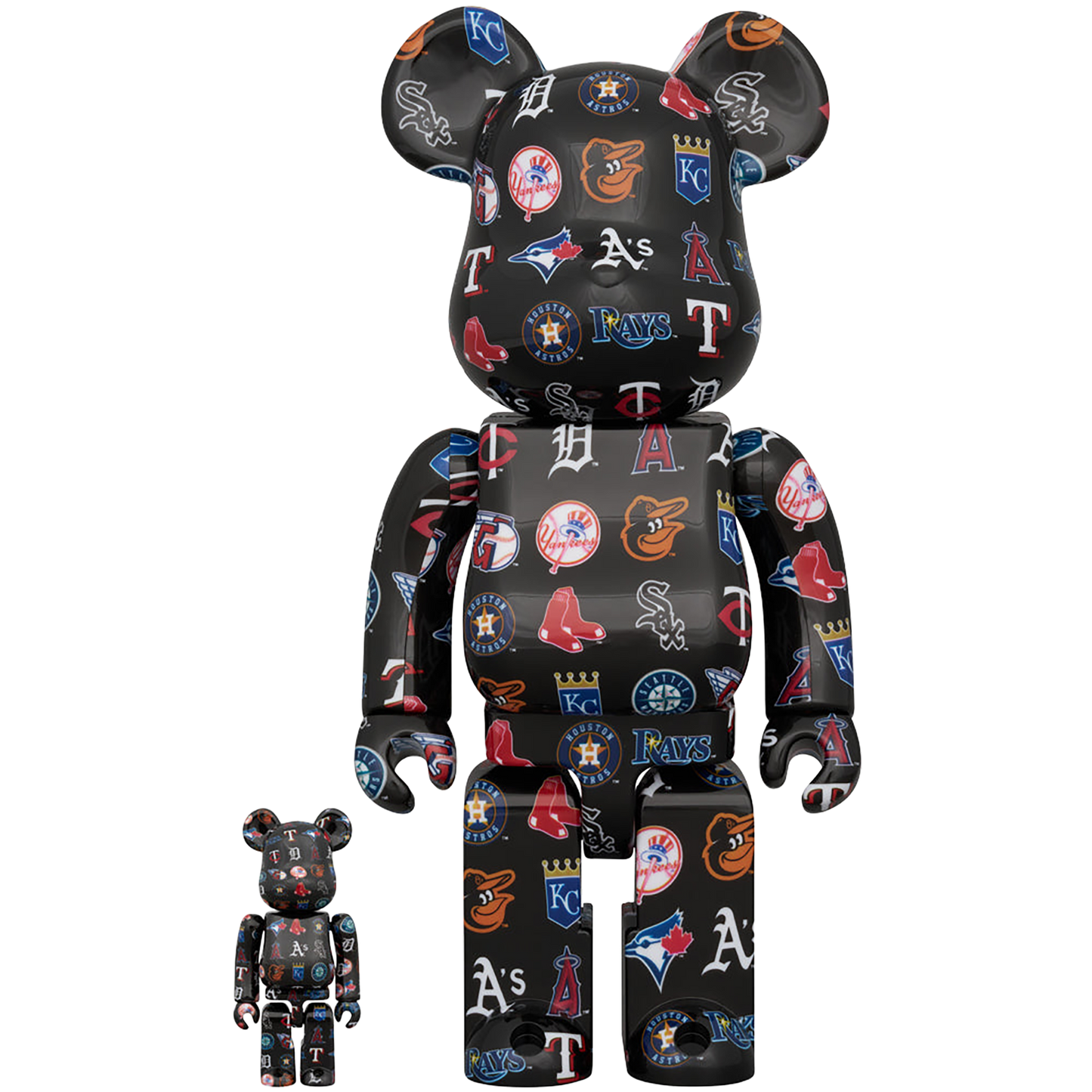 BE@RBRICK AMERICAN LEAGUE(TM) BLACK Ver. 100％ & 400％