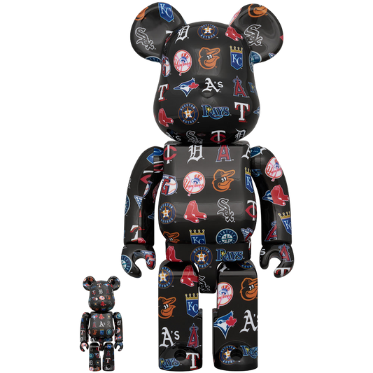 BE@RBRICK AMERICAN LEAGUE(TM) BLACK Ver. 100％ & 400％
