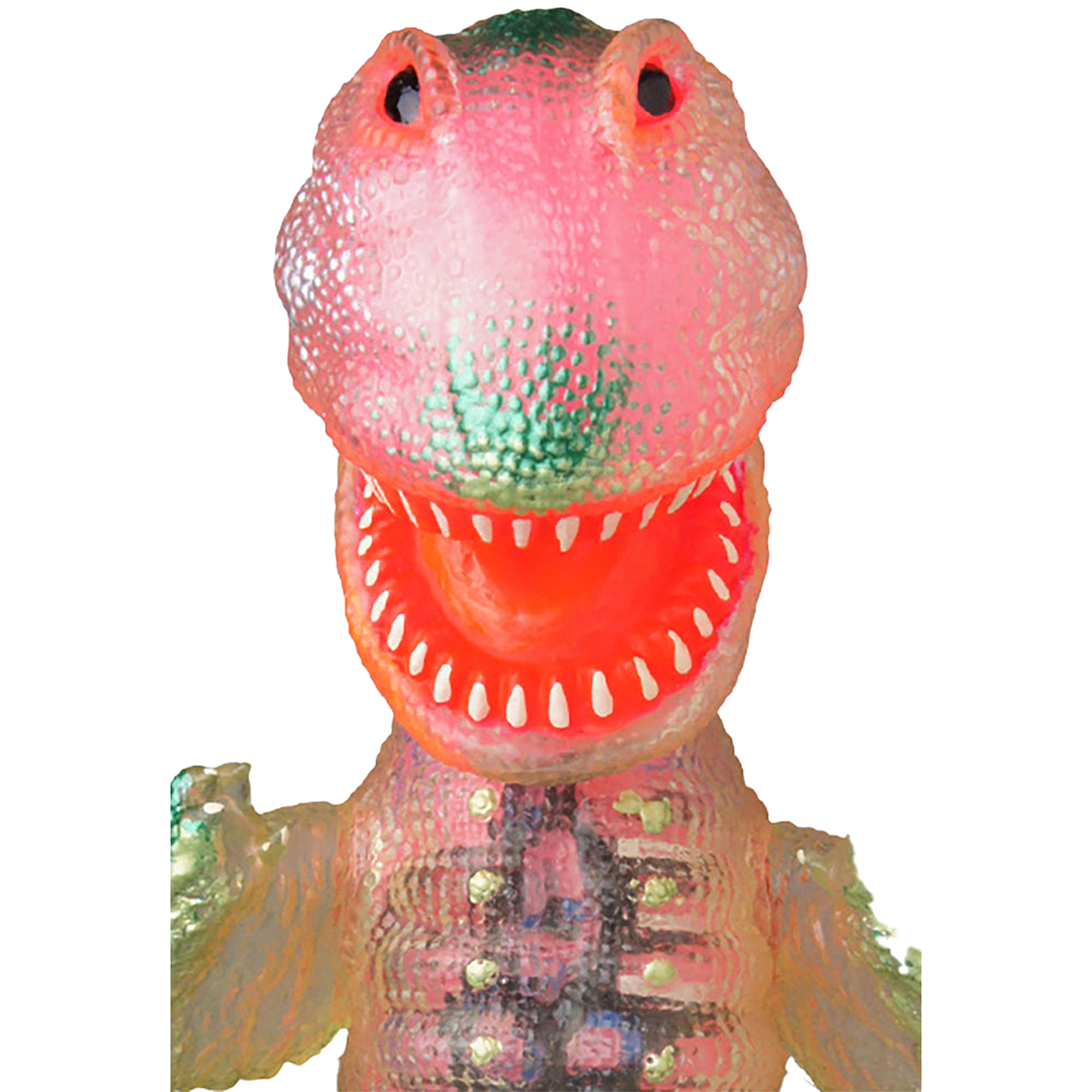 透明ゴガメジラー（ピンク蓄光の内蔵パーツ入り）