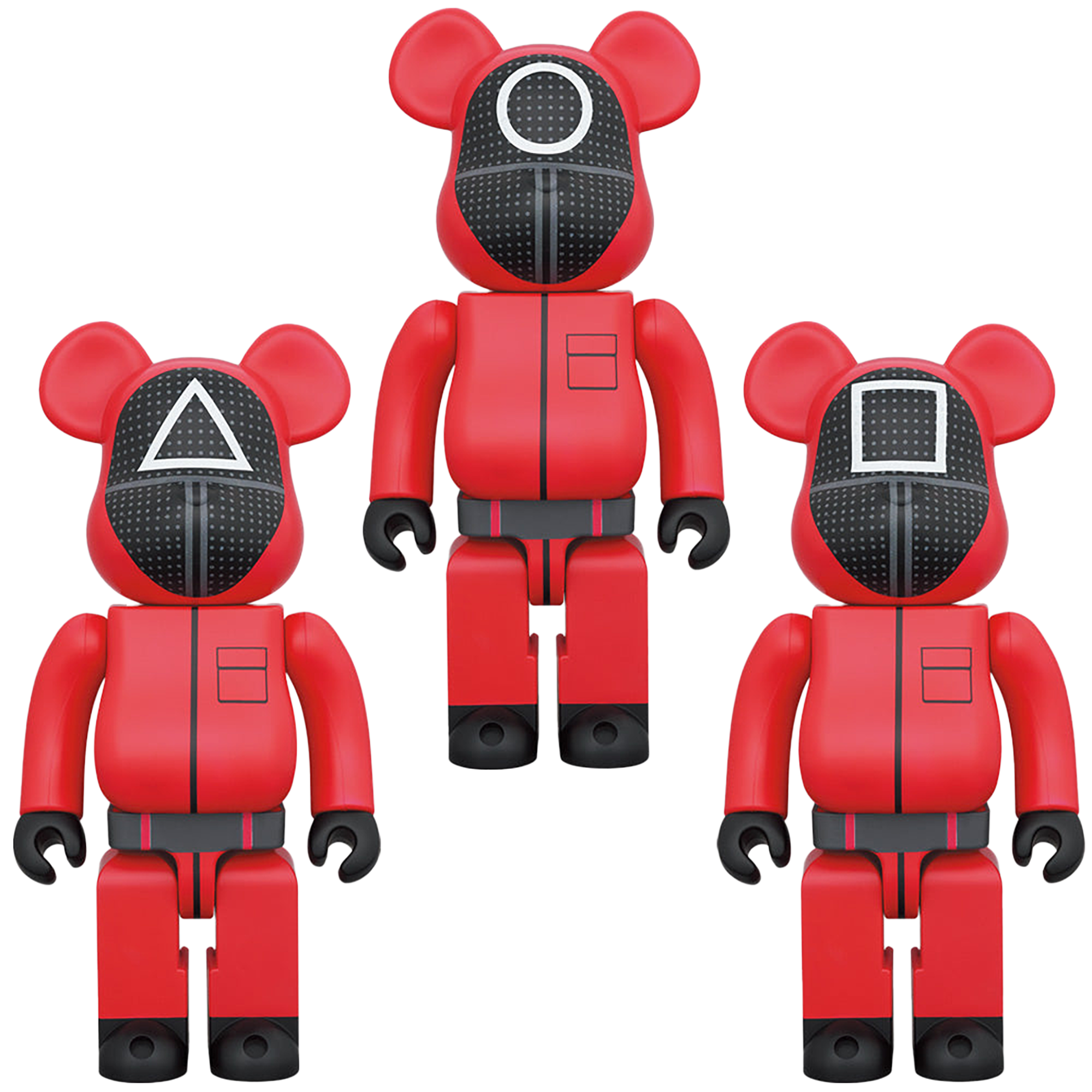 BE@RBRICK SQUID GAME(乌贼游戏)GUARD“○/△/□”1000%