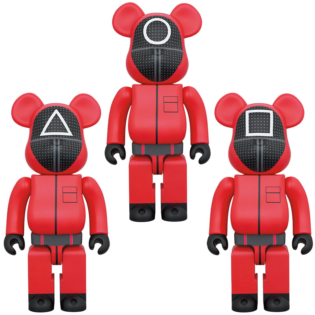 BE@RBRICK SQUID GAME(乌贼游戏)GUARD“○/△/□”1000%